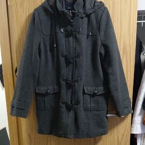 Reitmans Dark Grey Winter Jacket with Quilted inside
